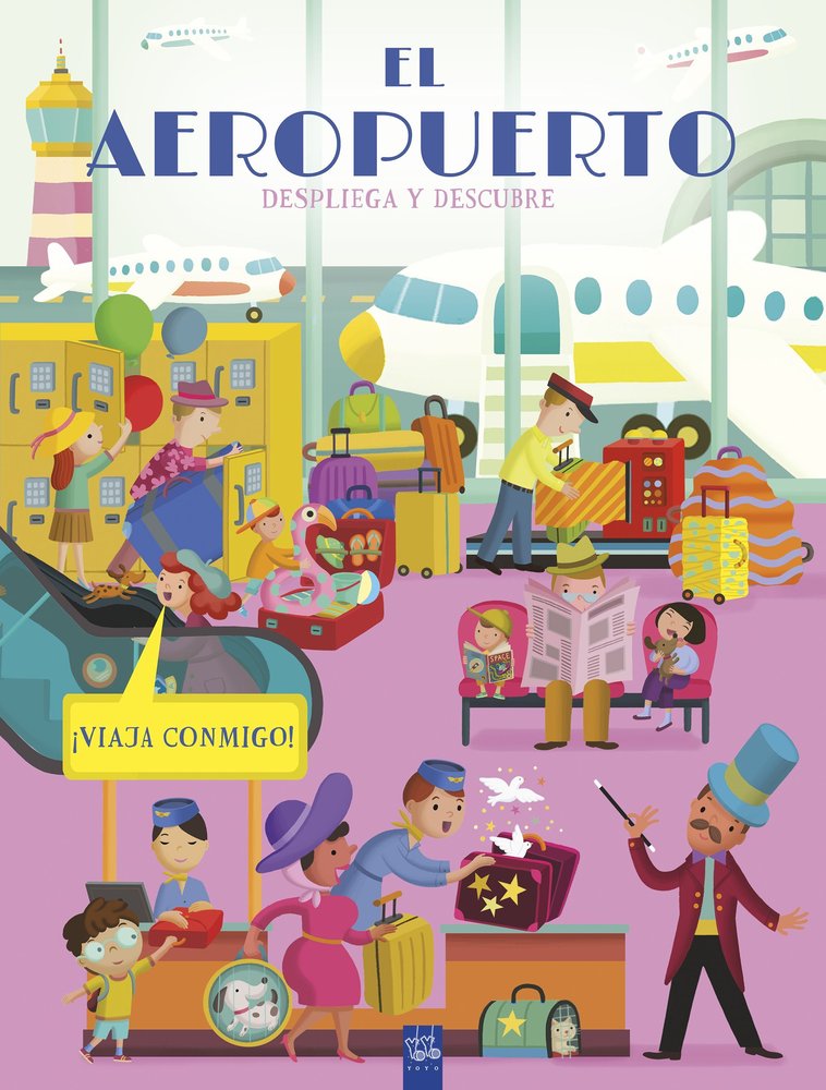 Despliega y descubre. El aeropuerto, de YOYO | portada del libro