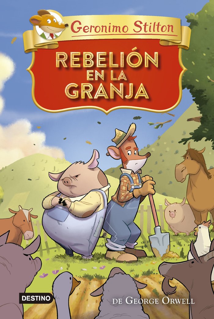 REBELION EN LA GRANJA, de GERONIMO STILTON | portada del libro