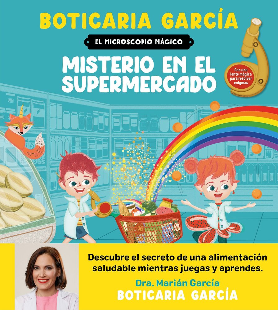 EL MICROSCOPIO MAGICO MISTERIO EN EL SUPERMERCADO, de BOTICARIA GARCIA | portada del libro
