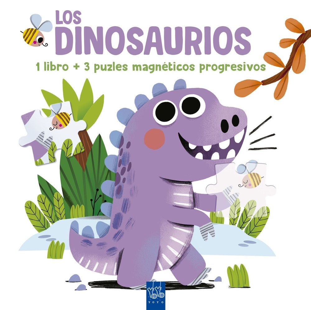 LEE Y JUEGA CON PUZLES MAGNETICOS LOS DINOSAURIOS, de YOYO | portada del libro