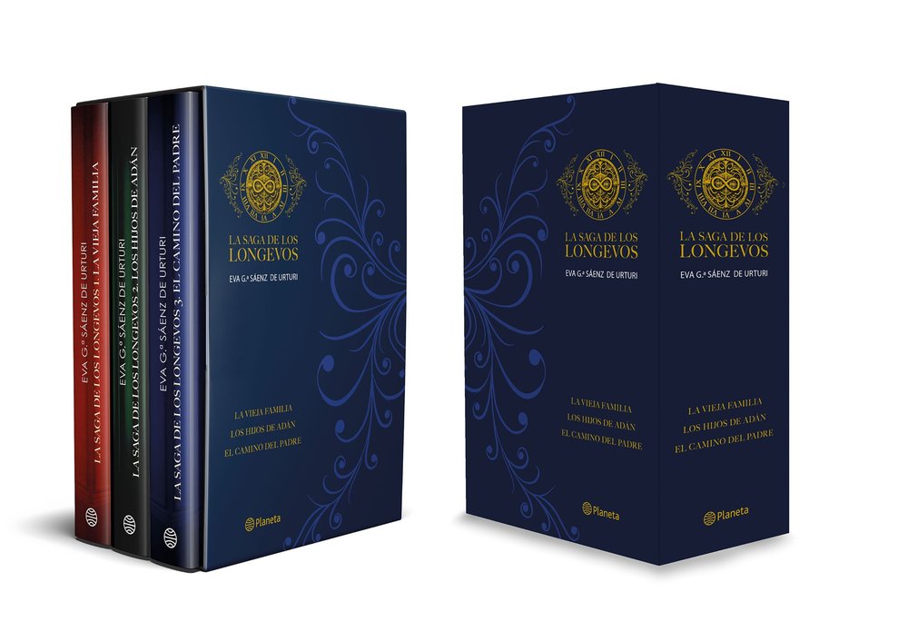 ESTUCHE LA SAGA DE LOS LONGEVOS, de EVA GARCIA SAENZ DE URTURI | portada del libro