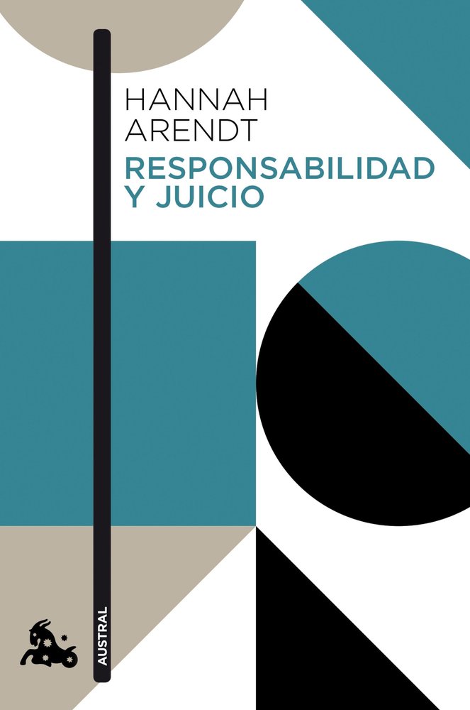 RESPONSABILIDAD Y JUICIO, de HANNAH ARENDT | portada del libro