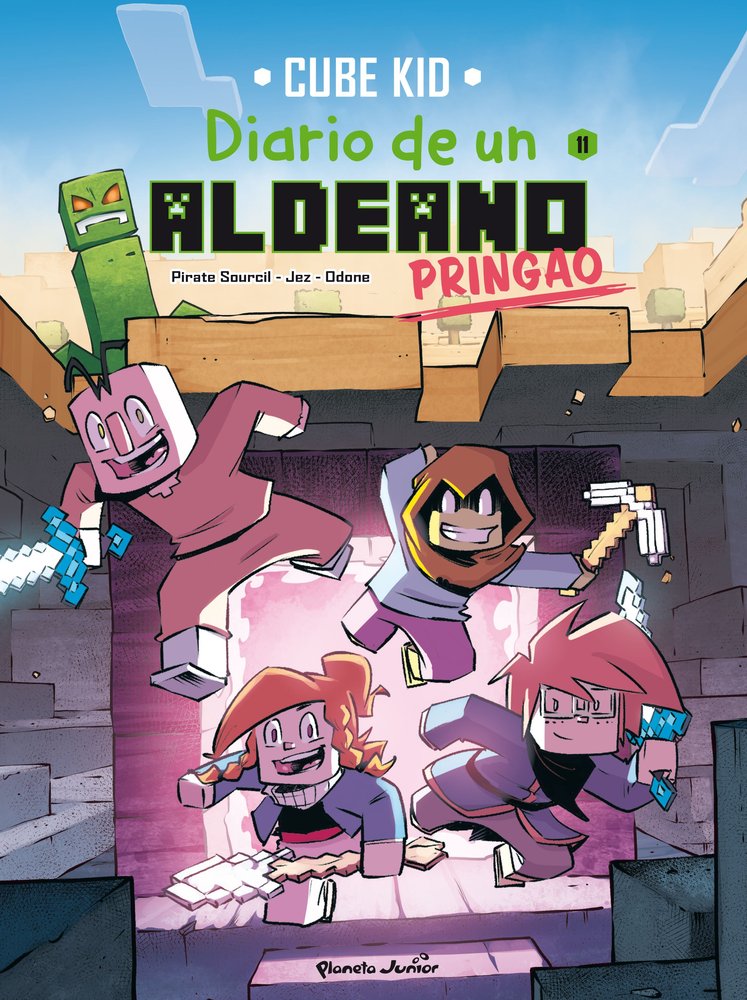 MINECRAFT. DIARIO DE UN ALDEANO PRINGAO. COMIC 11, de CUBE KID | portada del libro