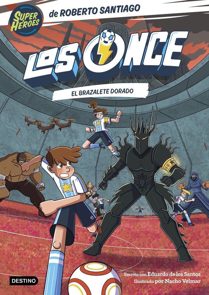 LOS ONCE 10. EL BRAZALETE DORADO, de ROBERTO SANTIAGO | portada del libro