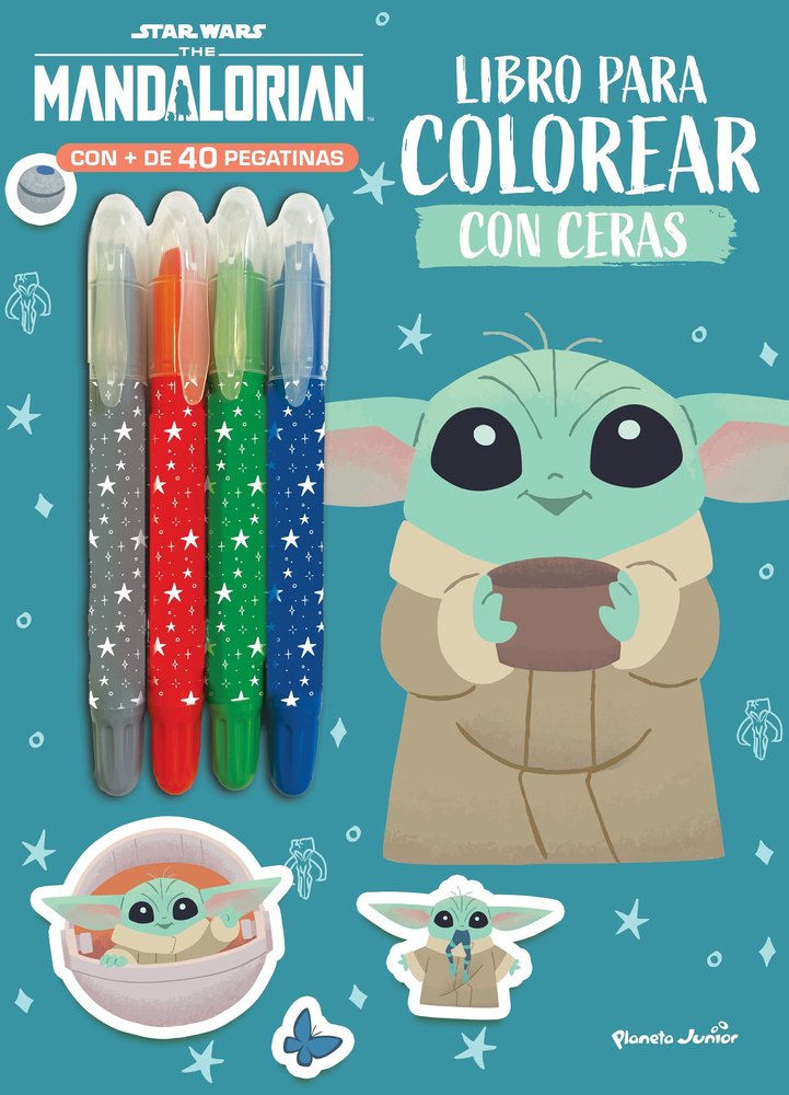 Star Wars. The Mandalorian. Libro para colorear con ceras, de STAR WARS | portada del libro
