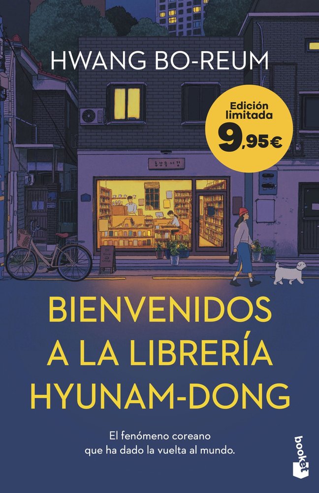 BIENVENIDOS A LA LIBRERIA HYUNAM-DONG, de HWANG BO-REUM | portada del libro