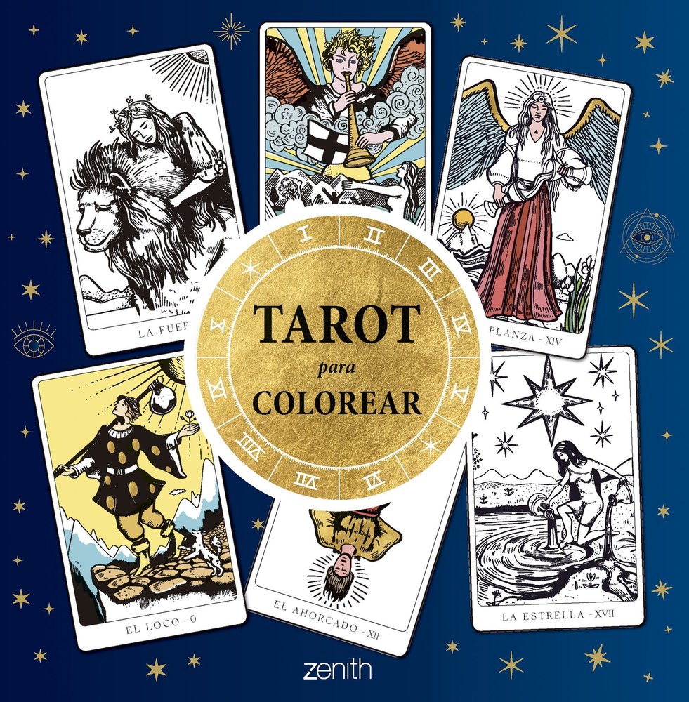 TAROT PARA COLOREAR, de VARIOS AUTORES, VARIOS AUTORES | portada del libro