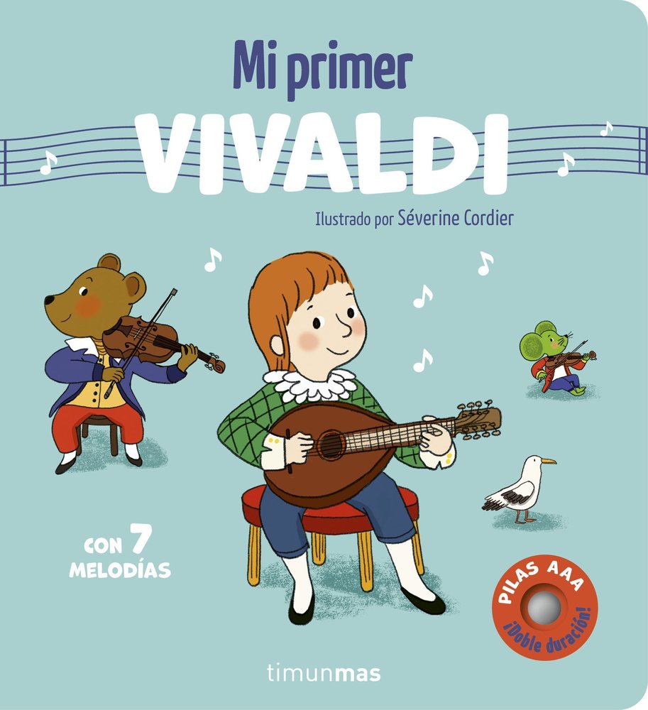 MI PRIMER VIVALDI CON 7 MELODIAS, de SEVERINE CORDIER | portada del libro