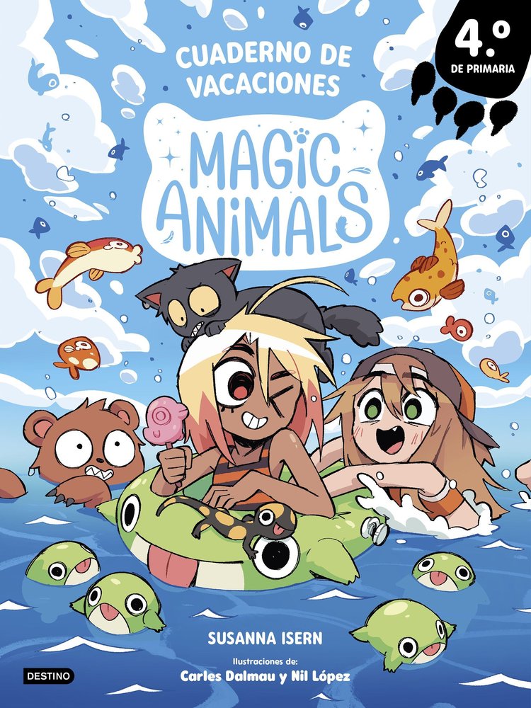 MAGIC ANIMALS CUADERNO DE VACACIONES 4º DE PRIMARIA, de SUSANNA ISERN | portada del libro