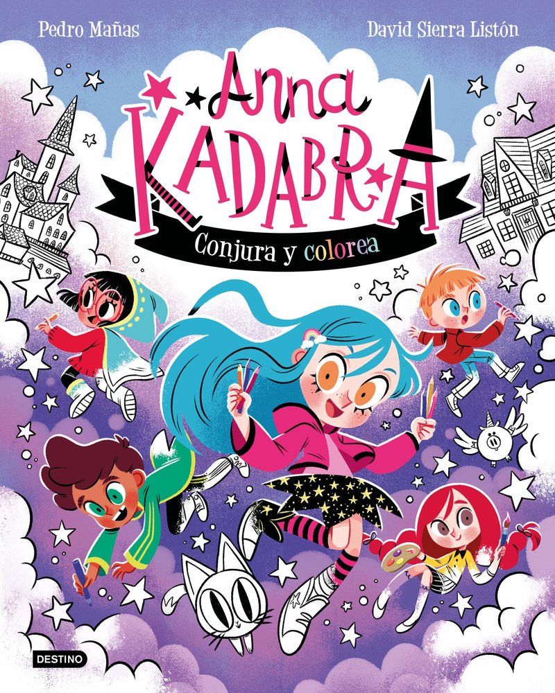 Anna Kadabra. Conjura y colorea, de PEDRO MAÑAS | portada del libro