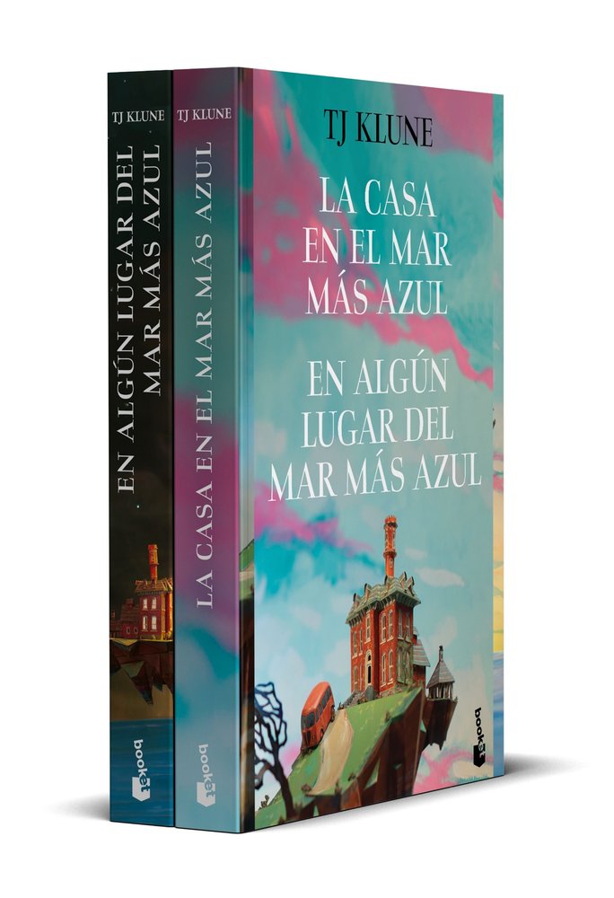 PACK LA CASA EN EL MAR MAS AZUL EN ALGUN LUGAR MAR MAS AZUL, de TJ KLUNE | portada del libro