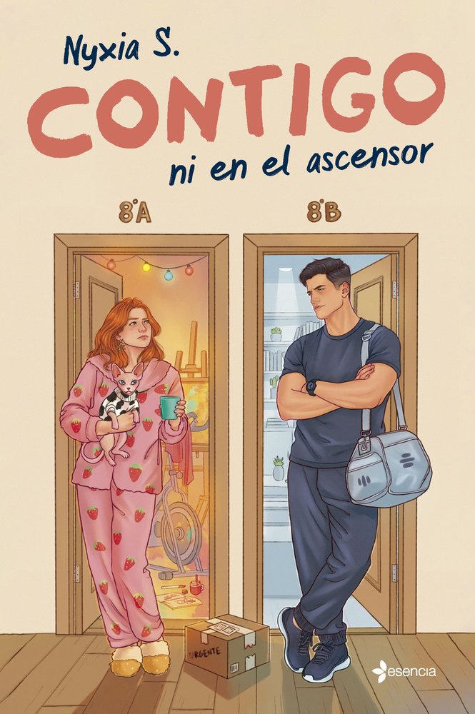 CONTIGO NI EN EL ASCENSOR, de NYXIA S | portada del libro