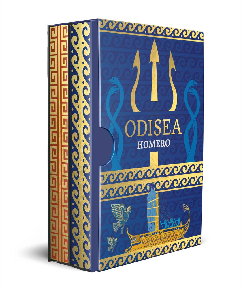 ESTUCHE ILIADA & ODISEA EDICION LIMITADA CON CANTOS DECORADO, de HOMERO | portada del libro