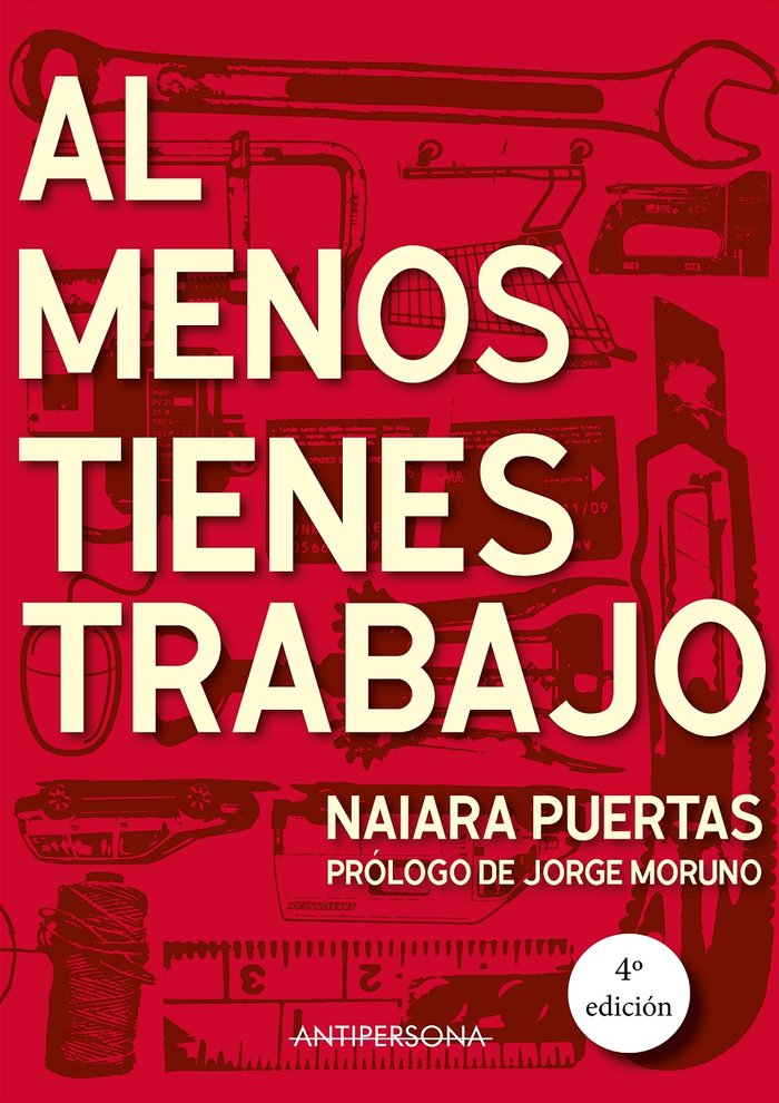 Al menos tienes trabajo, de Puertas Cartón | portada del libro