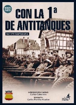 CON LA 1ª DE ANTITANQUES, de Santamaría Díez | portada del libro