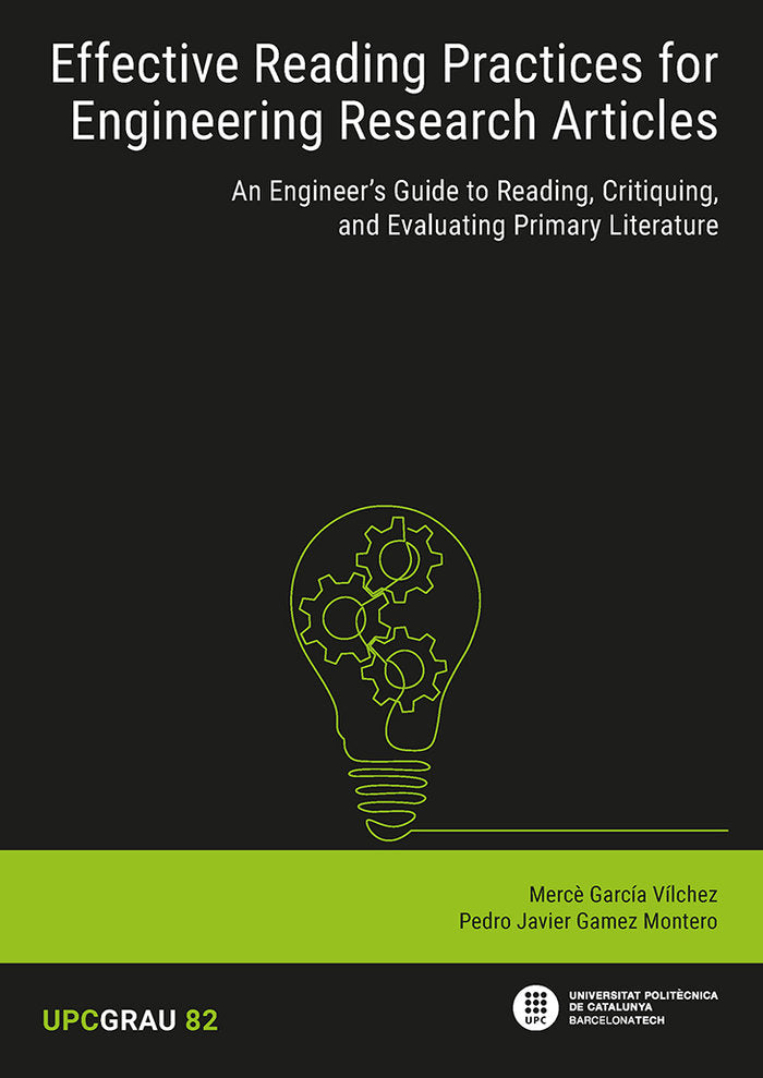 EFFECTIVE READING PRACTICES FOR ENGINEERING RESEARCH ARTICLES, de MERCE GARCIA VILCHEZ | portada del libro