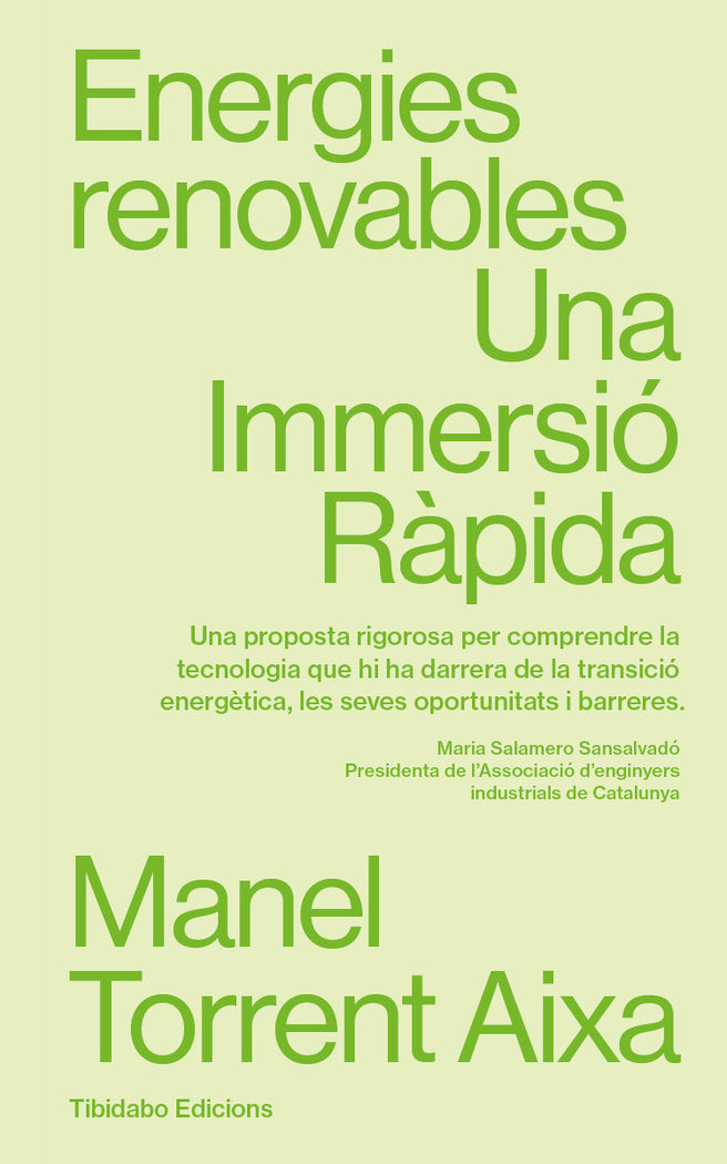ENERGIES RENOVABLES, de TORRENT, MANEL | portada del libro