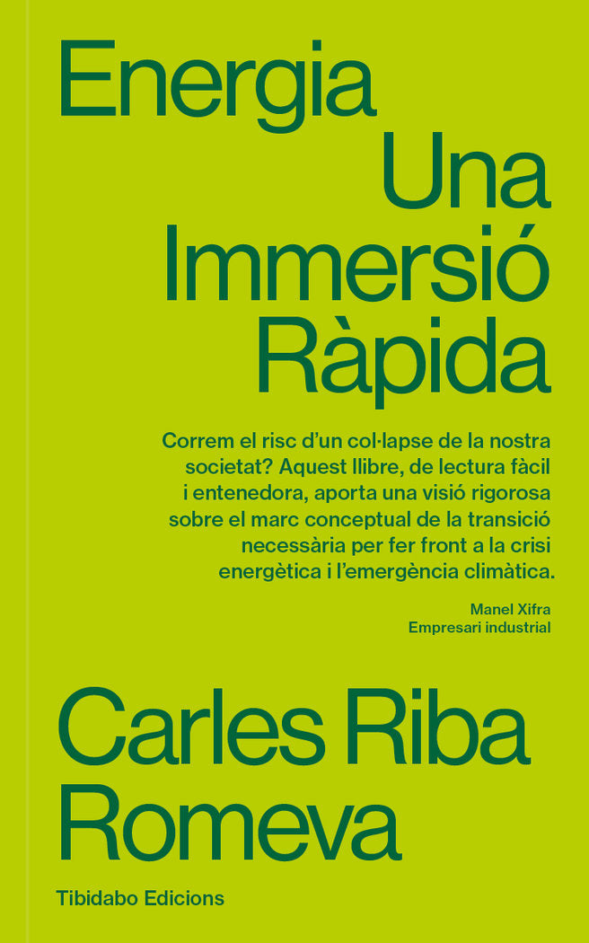 ENERGIA, de RIBA ROMEVA,CARLES | portada del libro