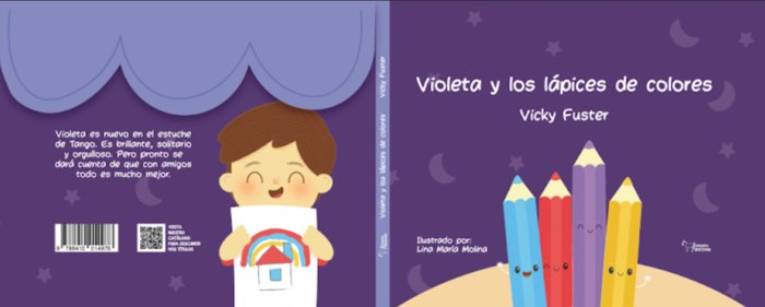 VIOLETA Y LOS LAPICES DE COLORES, de FUSTER MASCARELL, VICTORIA | portada del libro
