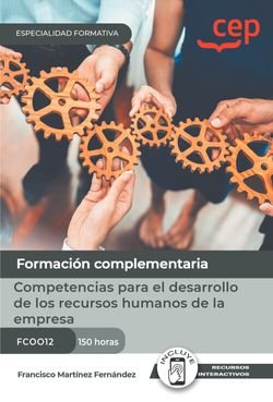 MANUAL COMPETENCIAS PARA EL DESARROLLO DE LOS RECURSOS HUMANOS DE LA E | portada del libro