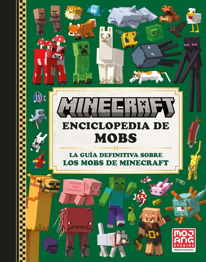 MINECRAFT OFICIAL ENCICLOPEDIA DE MOBS, de AB, MOJANG | portada del libro