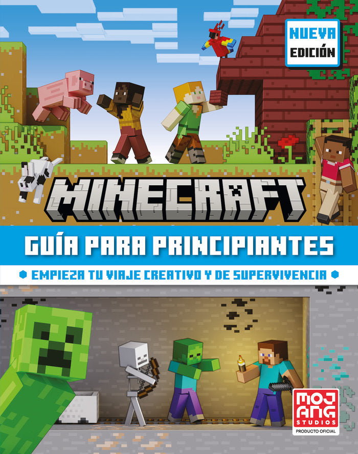 MINECRAFT GUIA PARA PRINCIPIANTES, de AB, MOJANG | portada del libro