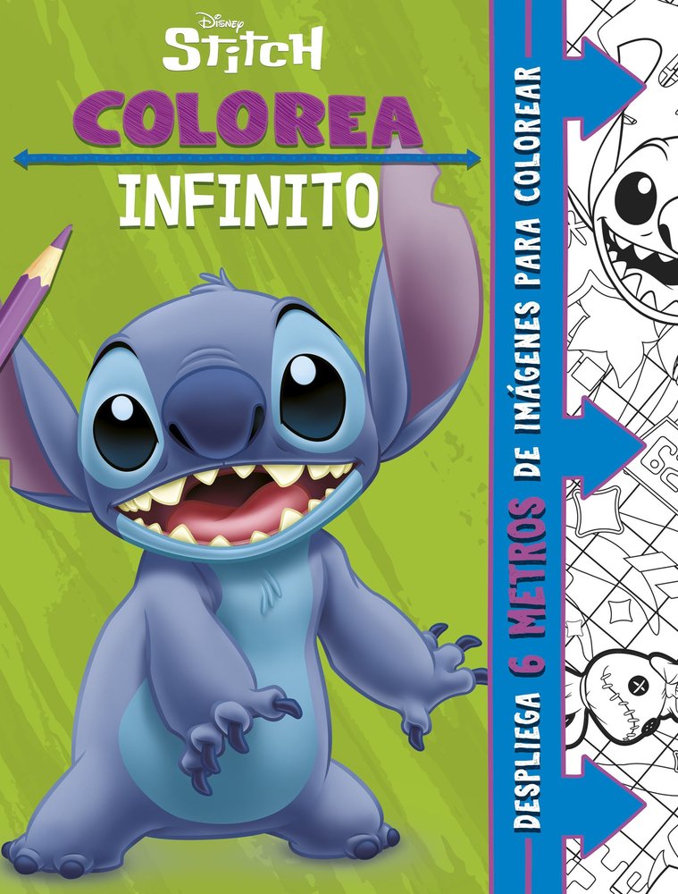 STITCH COLOREA INFINITO, de DISNEY | portada del libro