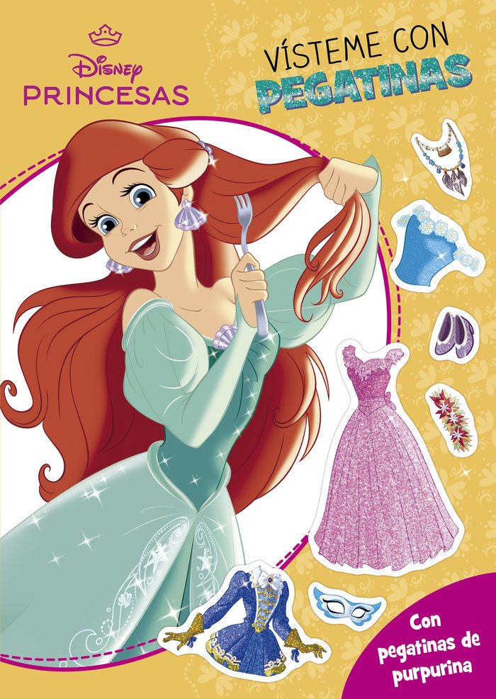 PRINCESAS. VISTEME CON PEGATINAS 3, de DISNEY | portada del libro