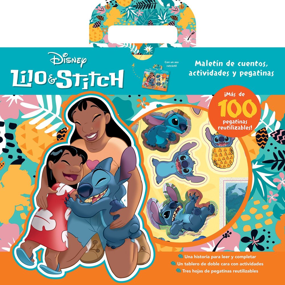 LILO & STITCH MALETIN DE CUENTOS ACTIVIDADES Y PEGATINAS, de DISNEY | portada del libro