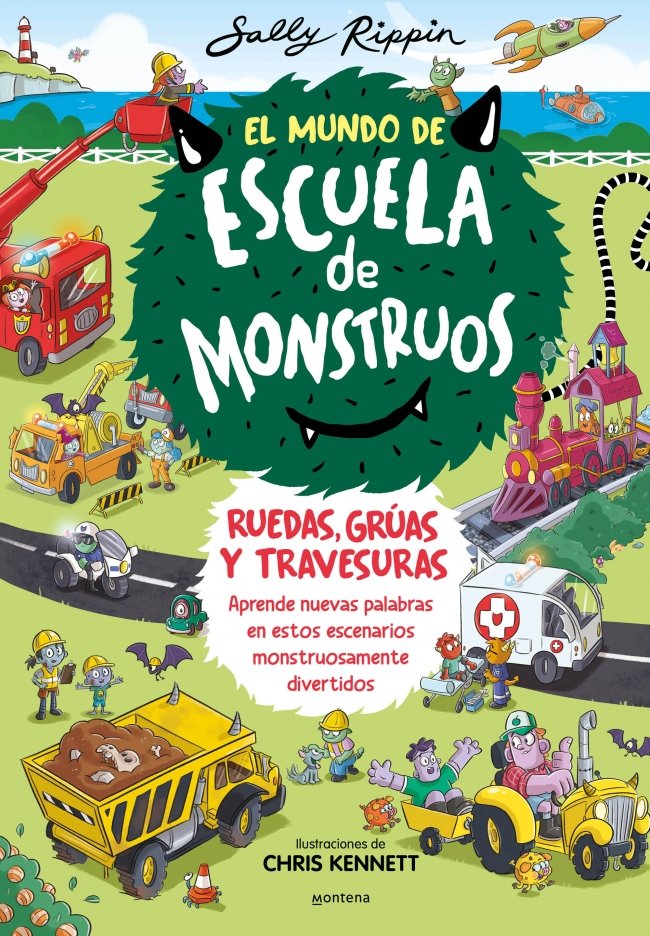 Ruedas, vías y travesuras (El Mundo de Escuela de Monstruos  1), de RIPPIN | portada del libro