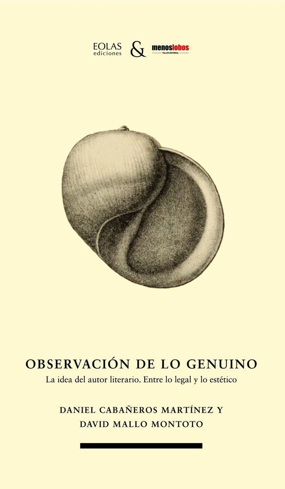 OBSERVACION DE LO GENUINO, de CABAÑEROS MARTINEZ, DANIEL | portada del libro