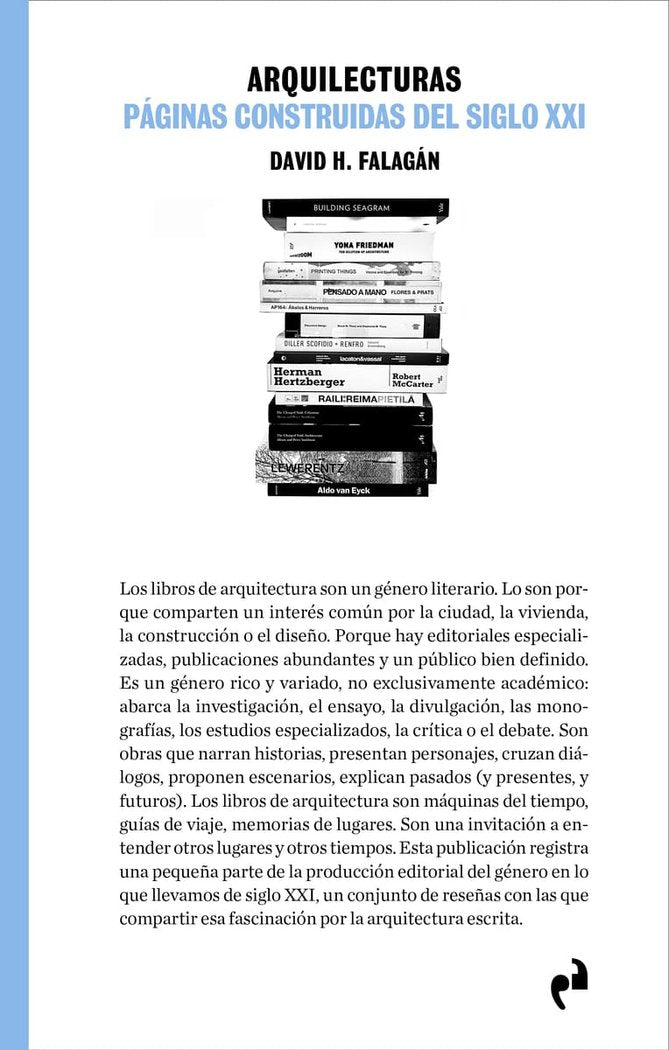 ARQUILECTURAS, de H. FALAGAN, DAVID | portada del libro