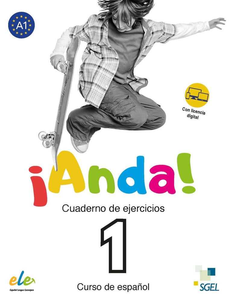 ANDA 1 EJERCICIOS+@ | portada del libro