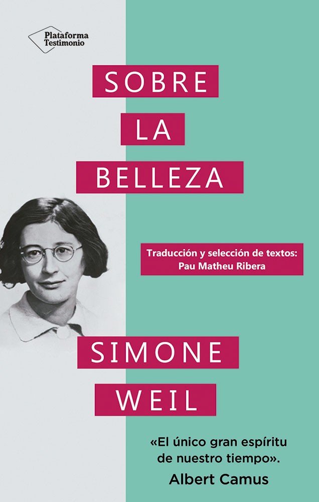 SOBRE LA BELLEZA, de WEIL, SIMONE | portada del libro