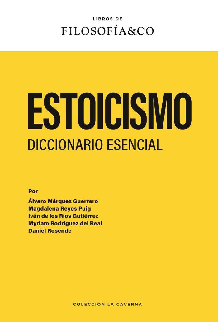 ESTOICISMO. DICCIONARIO ESENCIAL | portada del libro
