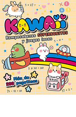 KAWAII. ROMPECABEZAS SUPERBONITOS Y JUEGOS LOCOS, de FIGUS VALENTINA | portada del libro