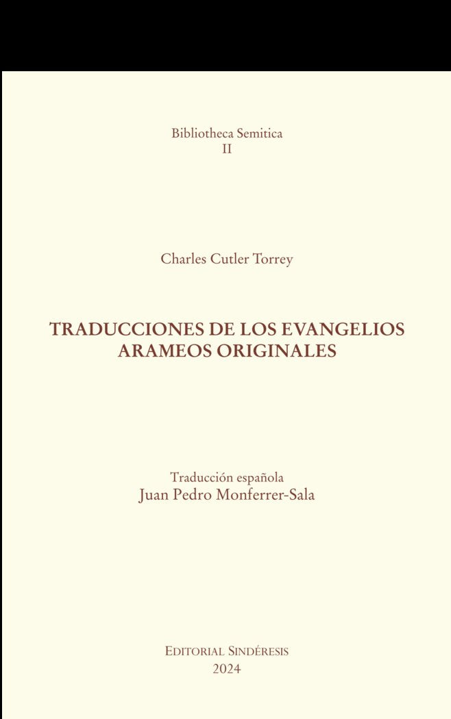 TRADUCCIONES DE LOS EVANGELIOS ARAMEOS ORIGINALES | portada del libro