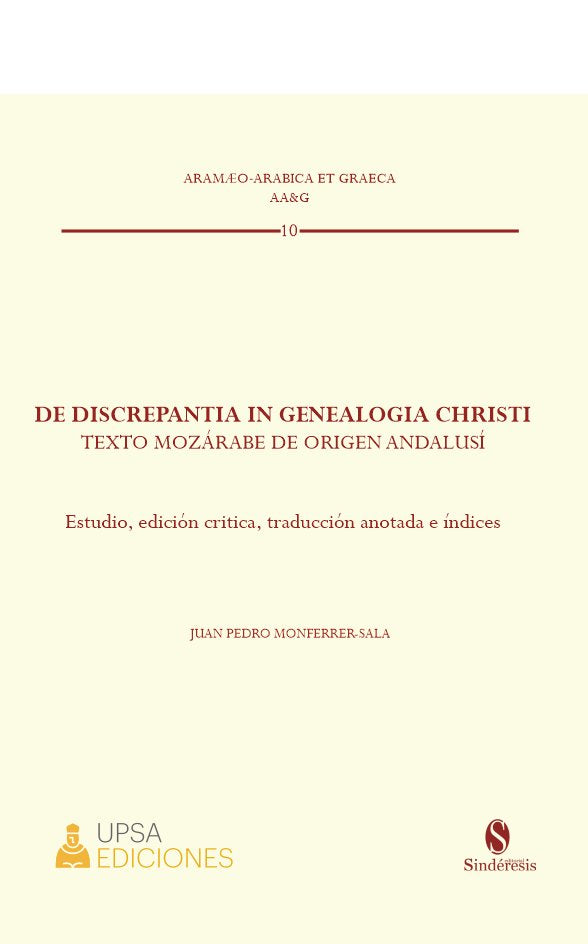 DE DISCREPANTIA IN GENEALOGIA CHRISTI., de MONFERRER-SALA | portada del libro