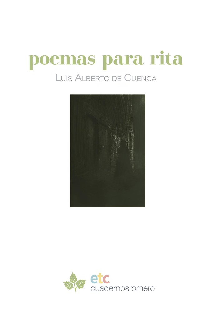 Poemas para Rita, de de Cuenca, Luis Alberto | portada del libro