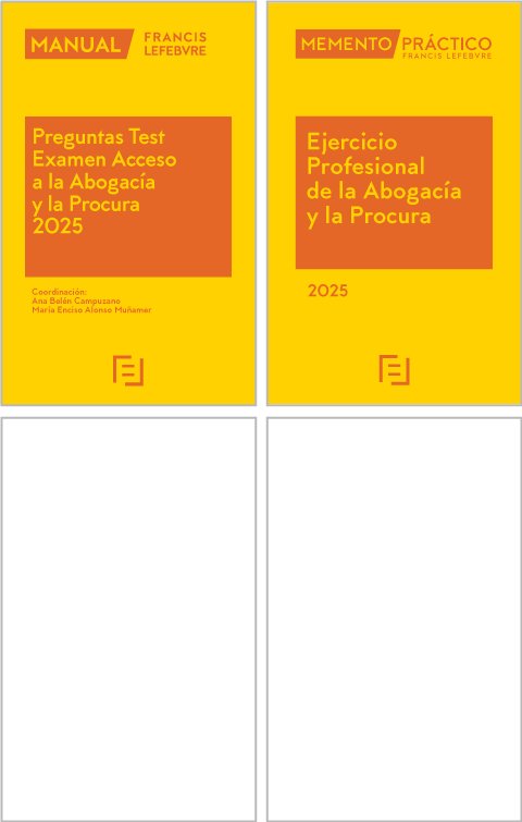 PACK MEMENTO EJERCICIO PROFESIONAL DE LA ABOGACIA 2025 + MA, de LEFEBVRE-EL DERECHO | portada del libro