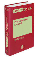 MEMENTO PRACTICO. PROCEDIMIENTO LABORAL 2025-2026, de LEFEBVRE | portada del libro