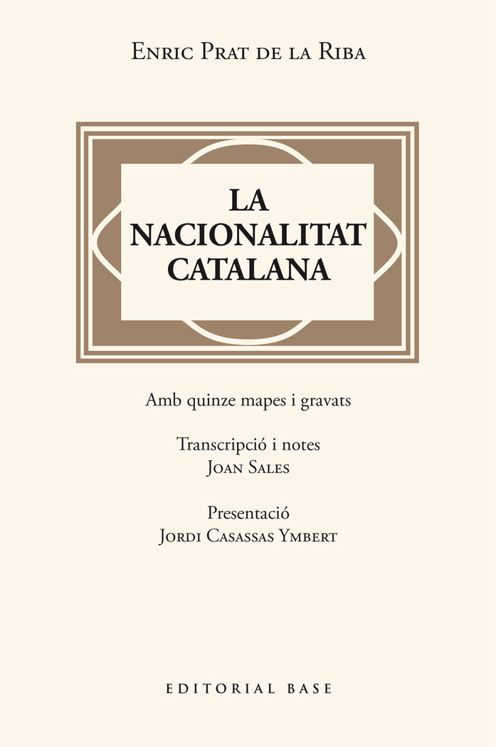 La nacionalitat catalana, de PRAT DE LA RIBA, ENRIC | portada del libro