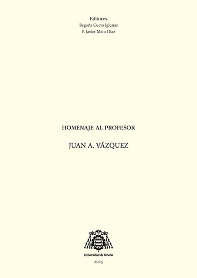 UNA PASION UNIVERSITARIA. HOMENAJE AL PROFESOR JUAN A. VAZQUEZ, de VARIOS AUTORES | portada del libro