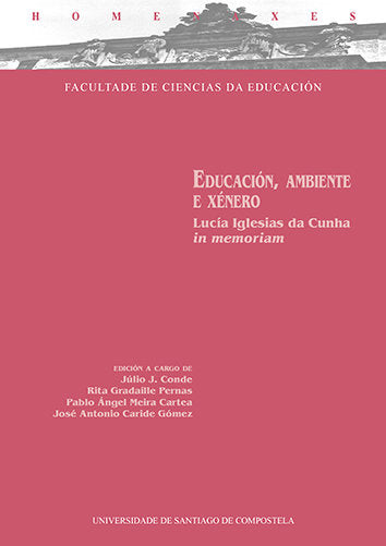 EDUCACION, AMBIENTE E XENERO, de VV.AA.3 | portada del libro