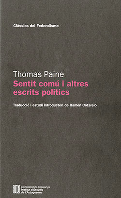 SENTIT COMU I ALTRES ESCRITS POLITICS, de PAINE, THOMAS | portada del libro