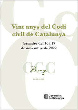 VINT ANYS DEL CODI CIVIL DE CATALUNYA (2002-2022) | portada del libro