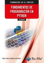 IFCD0062 FUNDAMENTOS DE PROGRAMACION EN PYTHON, de ANGEL PABLO HINOJOSA GUTIERREZ | portada del libro