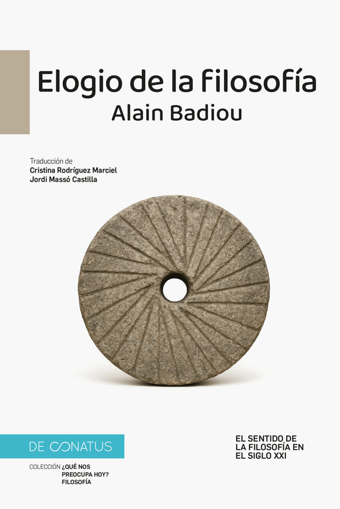 ELOGIO DE LA FILOSOFIA, de BADIOU, ALAIN | portada del libro