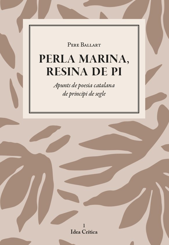 PERLA MARINA, RESINA DE PI, de BALLART, PERE | portada del libro