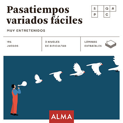 PASATIEMPOS VARIADOS FACILES MUY ENTRETENIDOS, de DE MENDOZA, LAIA | portada del libro